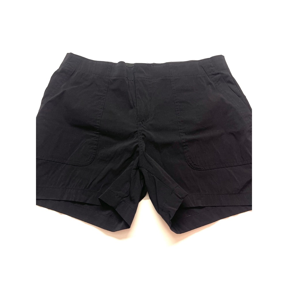Eddie Bauer Womens Black Hiking Shorts Size 8 Lightweight Outdoor Shorts 0428